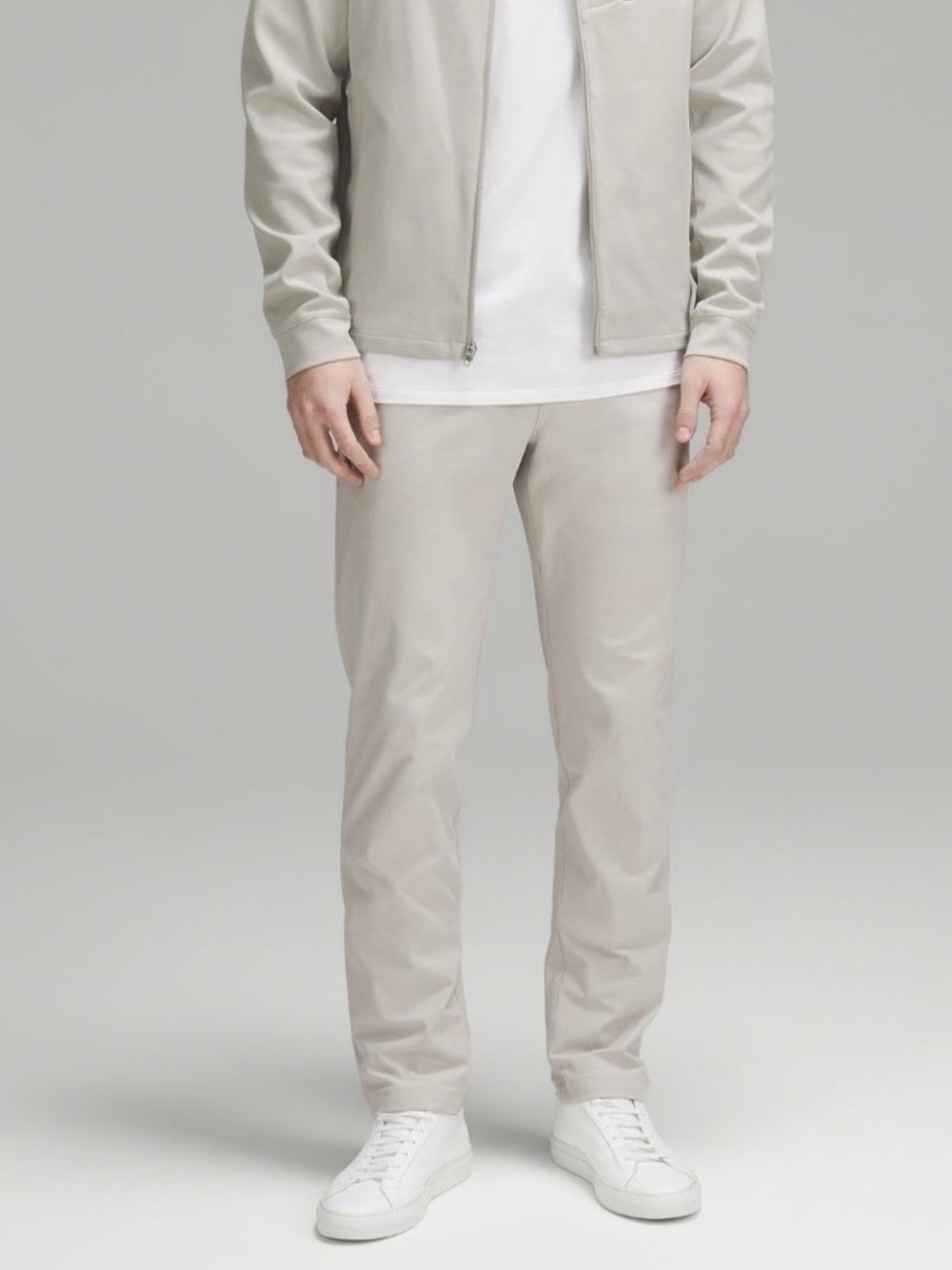 Men's Lululemon ABC Classic Fit Trouser Pants / Bone - Size 35